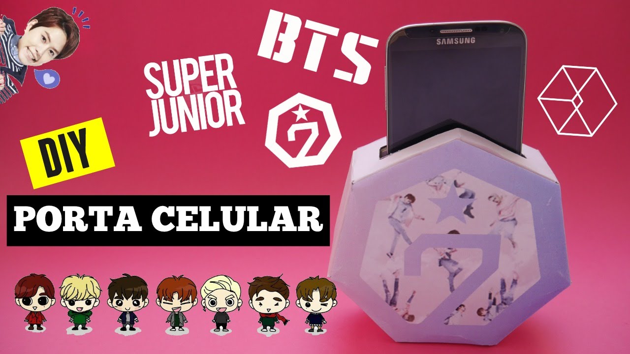 DIY K-POP : CREA TU PROPIO PORTA CELULAR📱 ★FÁCIL Y BARATO★  [SUPER JUNIOR/GOT 7/BTS/EXO]