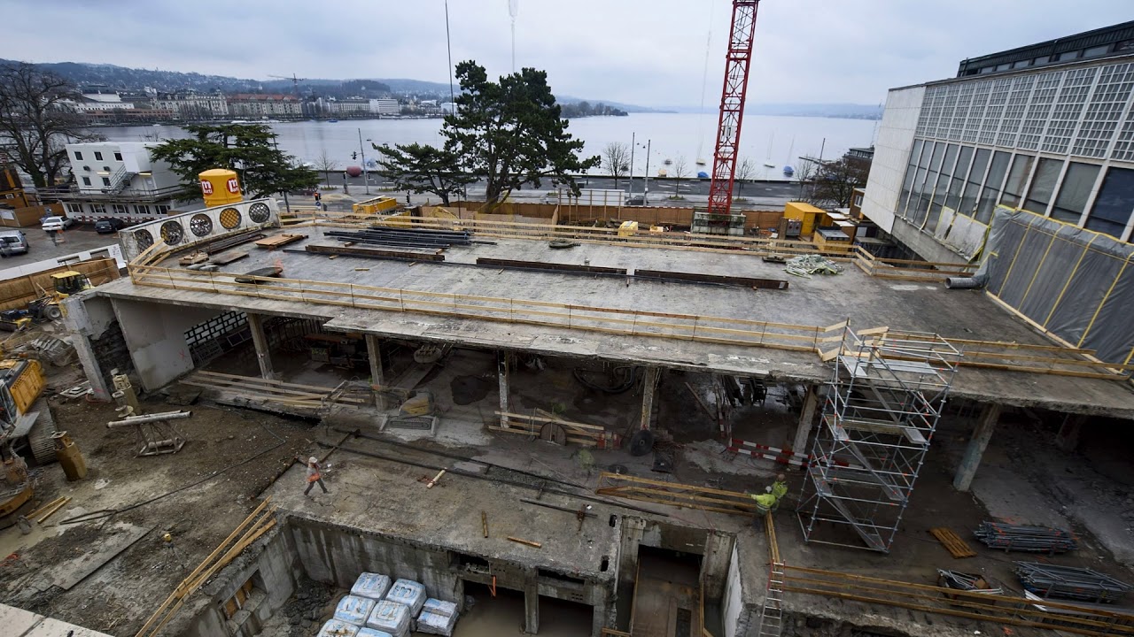 Zeitraffer Baustelle Kongresshaus Zürich