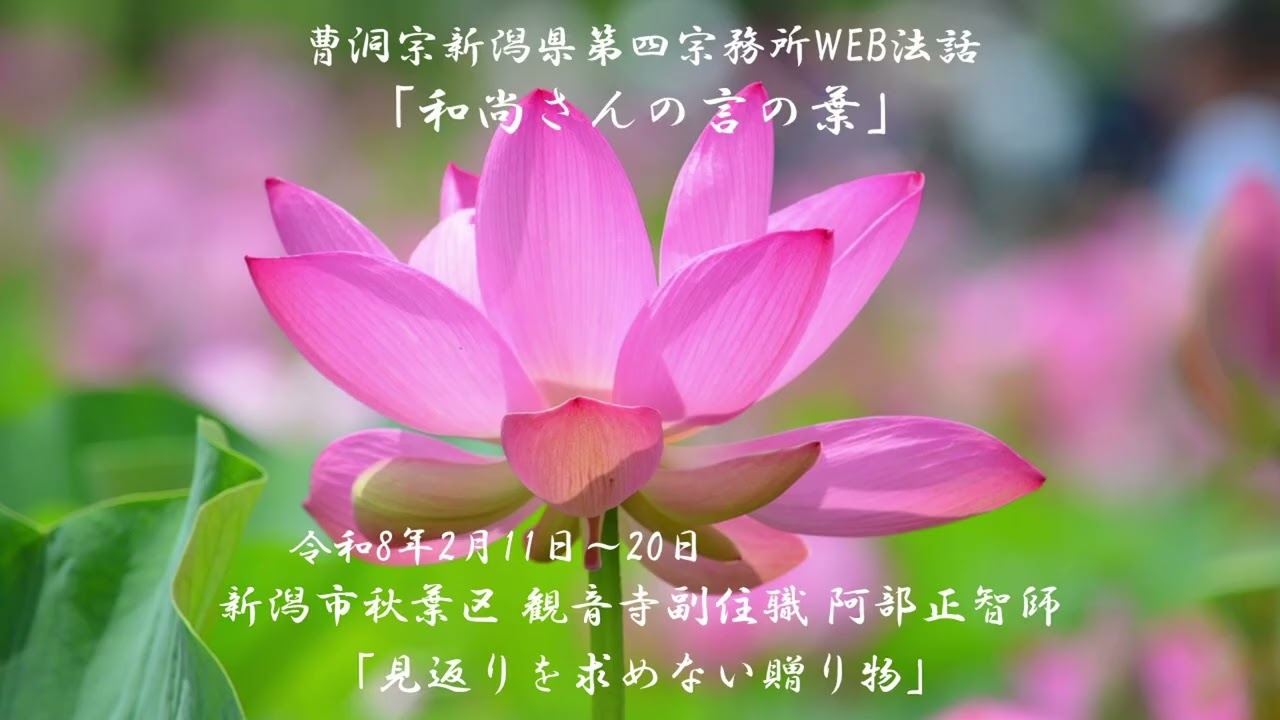 WEB法話「和尚さんの言の葉」#68