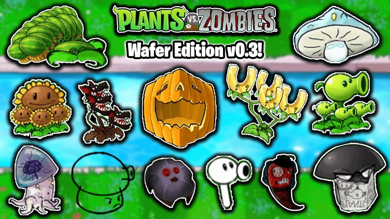 Plants vs Zombies Wafer Edition v0.3 | Cool New Plants With Weird Skills & Animations | Download