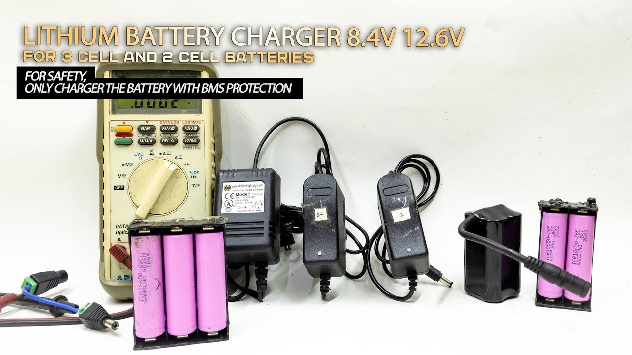How to charge 8.4V or 12.6V battery lithium BMS 2S 3S
