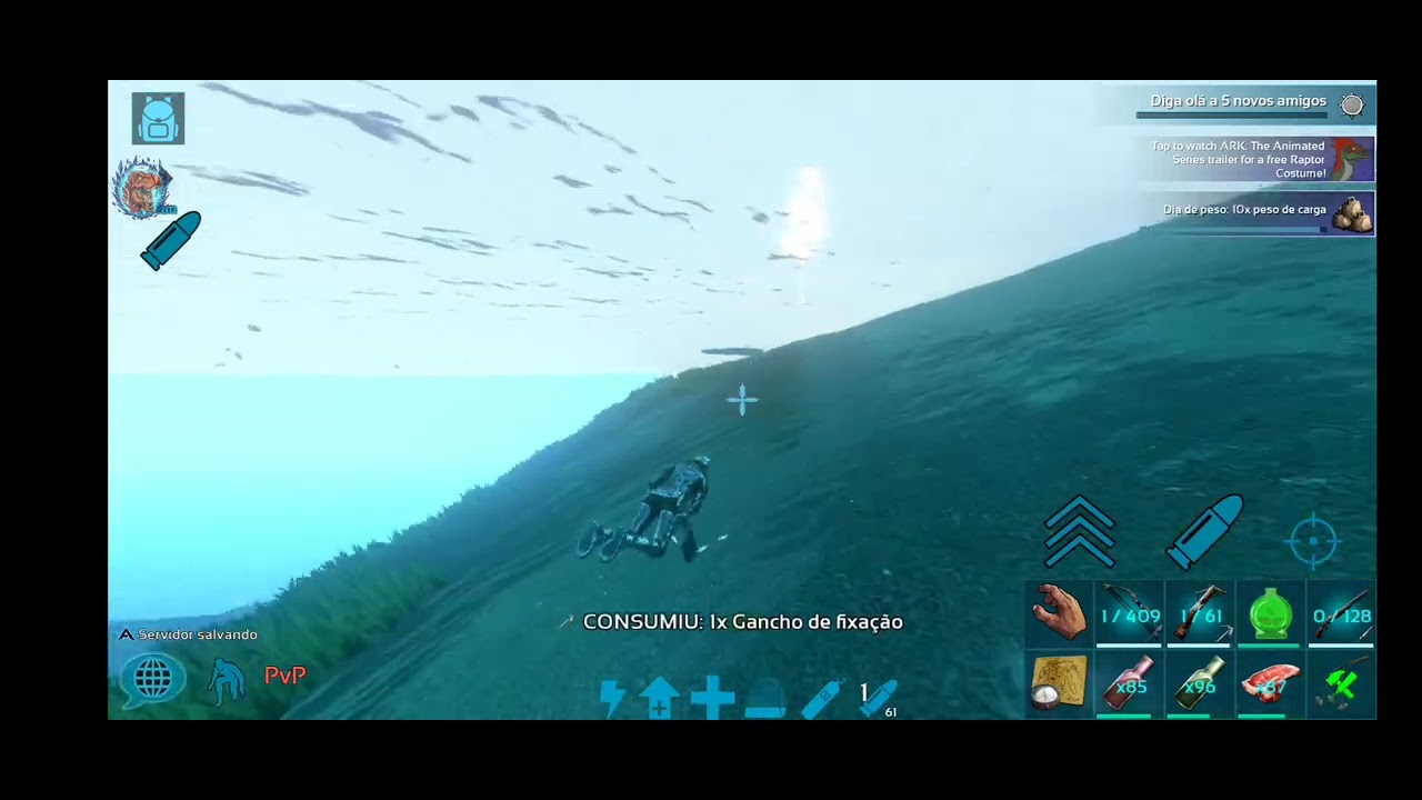 ARk mobile.. aposentado em PVP na madrugada 🫩