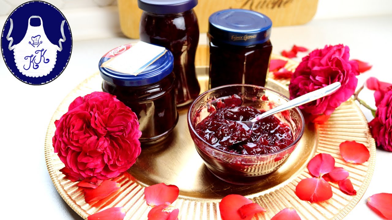 Rosenblüten - Marmelade ohne Gelierzucker kochen oder mit flüssigen Pektin