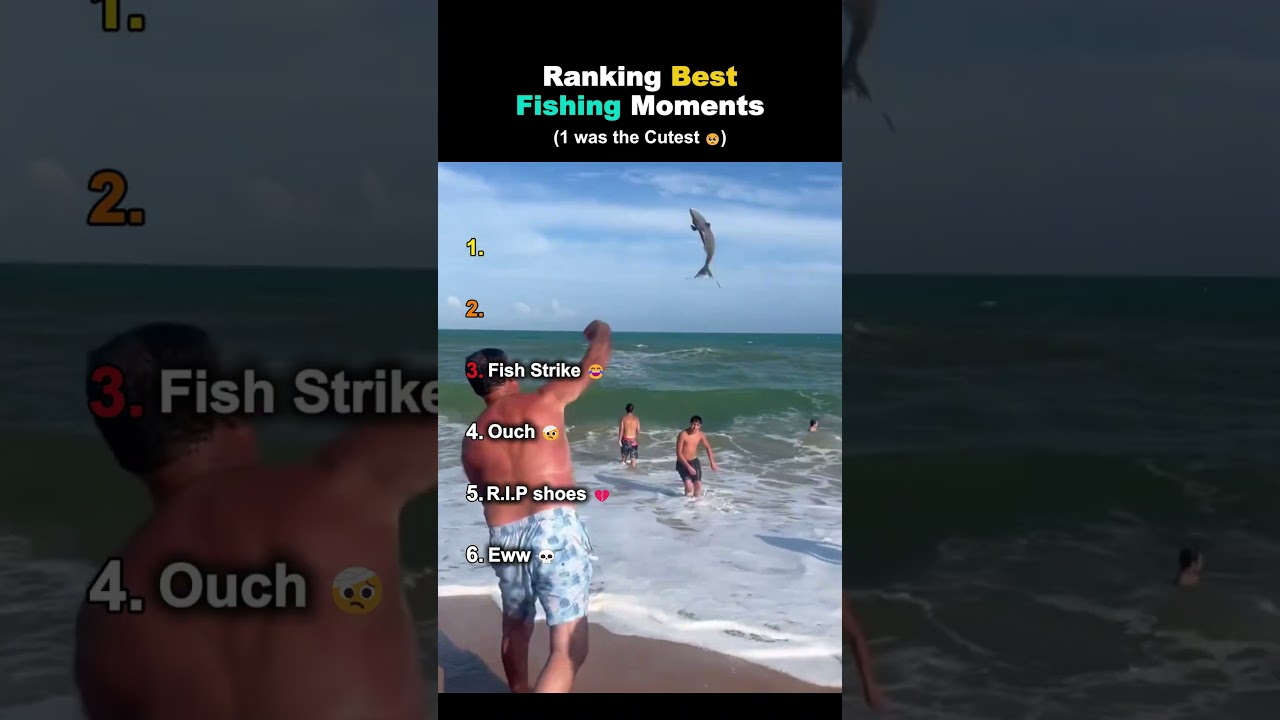 Ranking The Best Fishing Moments Ever 🎣 #fishing  #fish  #funny  #fails  #ranking  #shorts  #viral