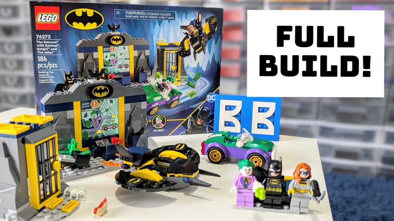Lego 76272: The Batcave with Batman, Batgirl, and The Joker: Full build and commentary