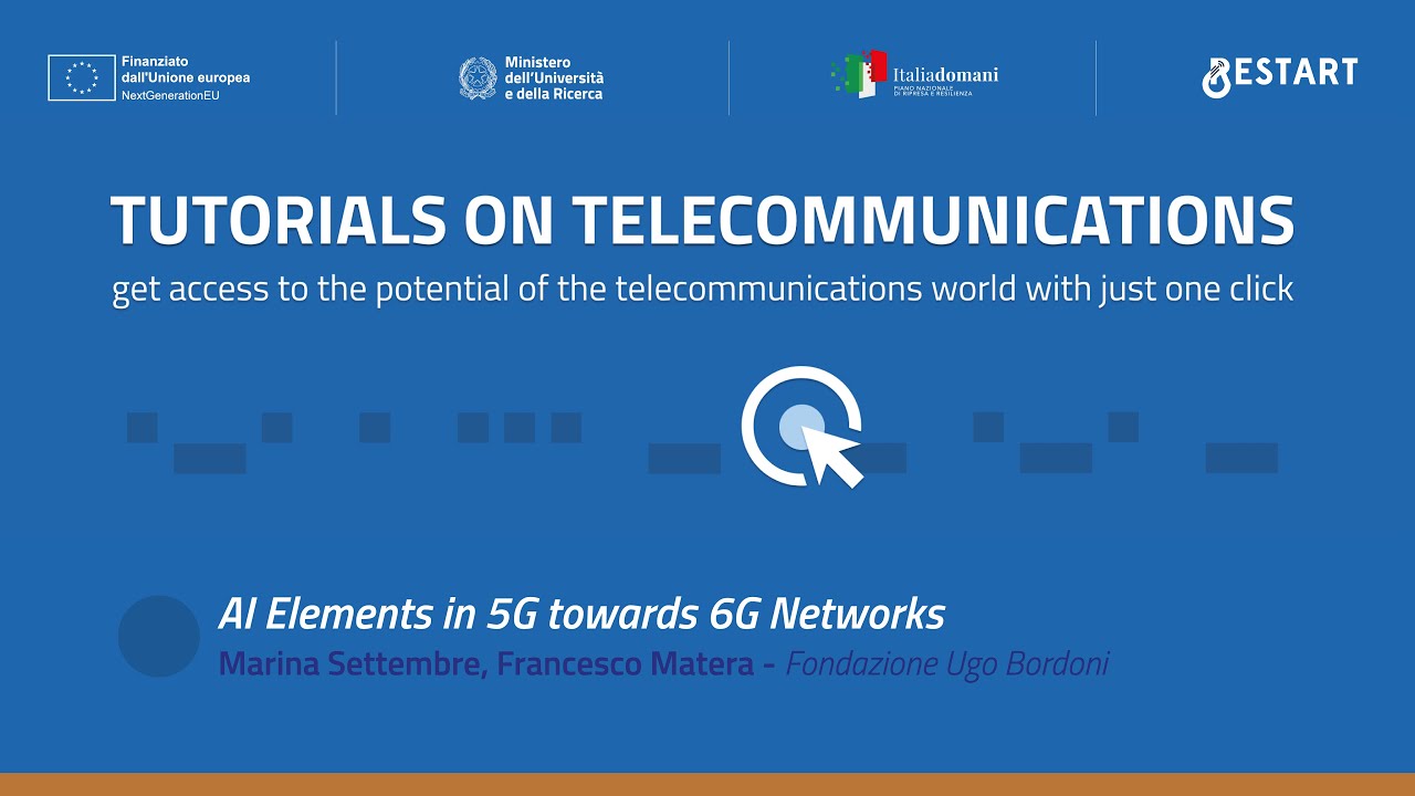 AI Elements in 5G towards 6G Networks - Settembre, Matera