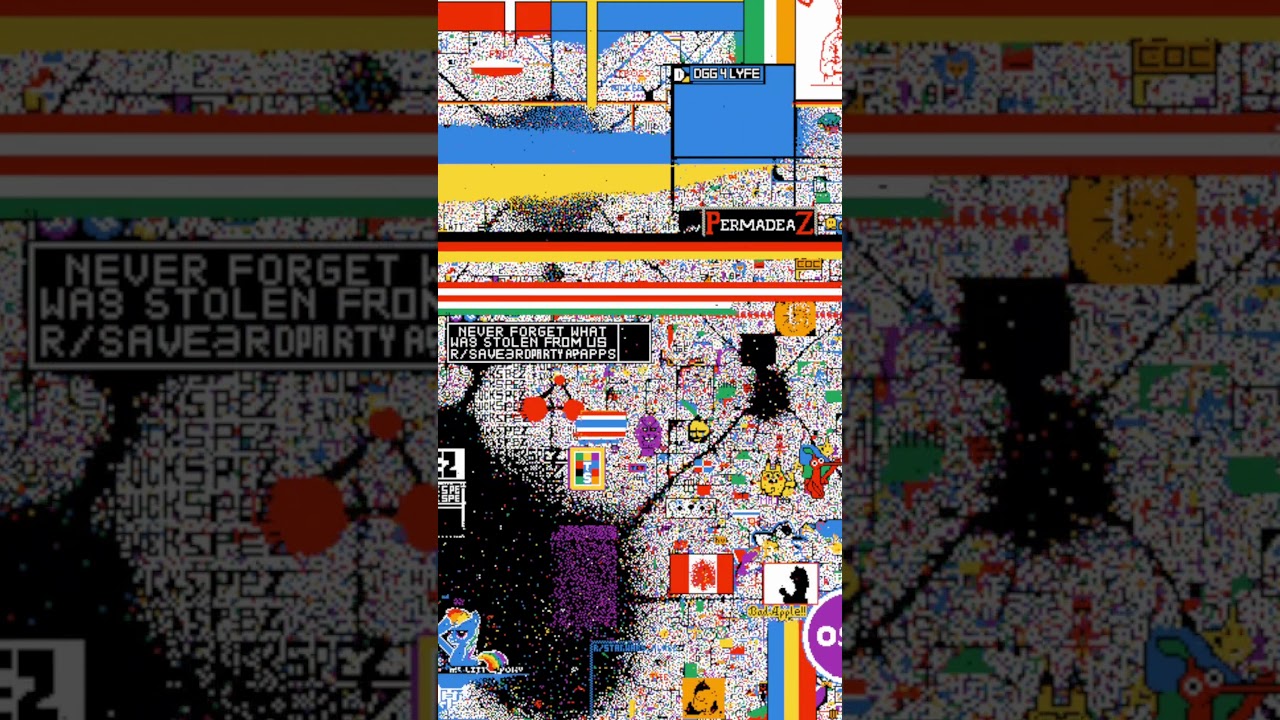The void on r/place 2023