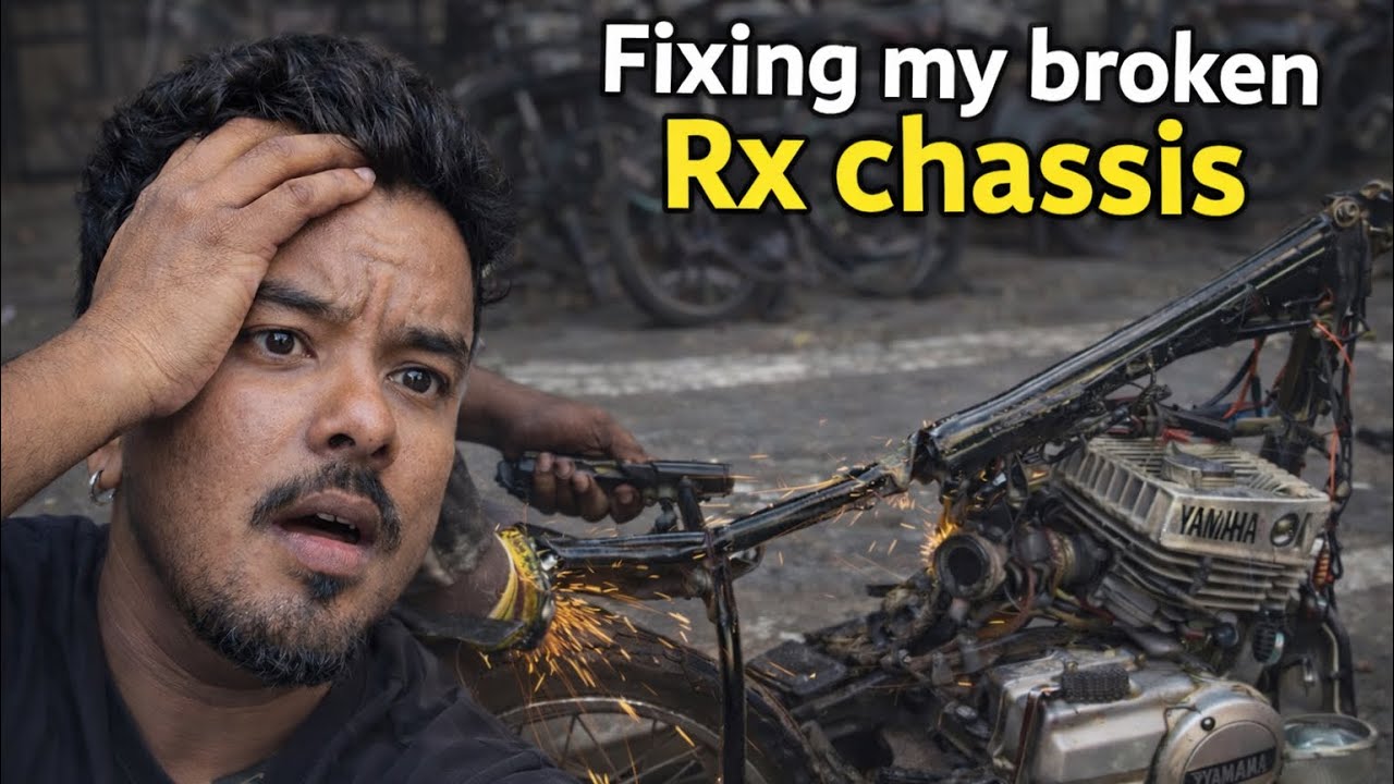 YAMAHA RX100🔥CHASSIS ಮುರಿದು ಹೋಗಿದೆ ಹೇಗೆ ಮೈಸೂರಲ್ಲಿ ರೆಡಿ ಮಾಡುದ್ವಿ ನೋಡಿ 💀🔥