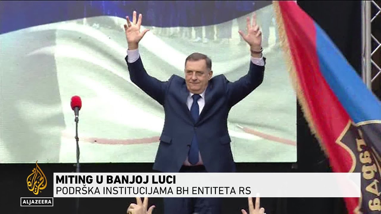 Poruke sa mitinga podrške Miloradu Dodiku u Banjoj Luci
