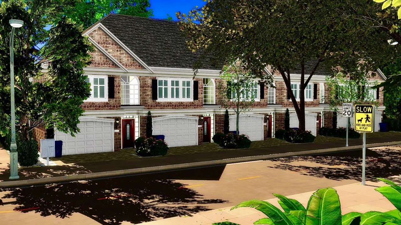REALISTIC TOWNHOMES in The Sims 4 GROWING TOGETHER
