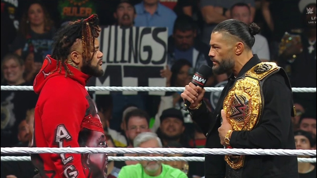 Jacob Fatu confronts Roman Reigns - WWE RAW 4/20/2026