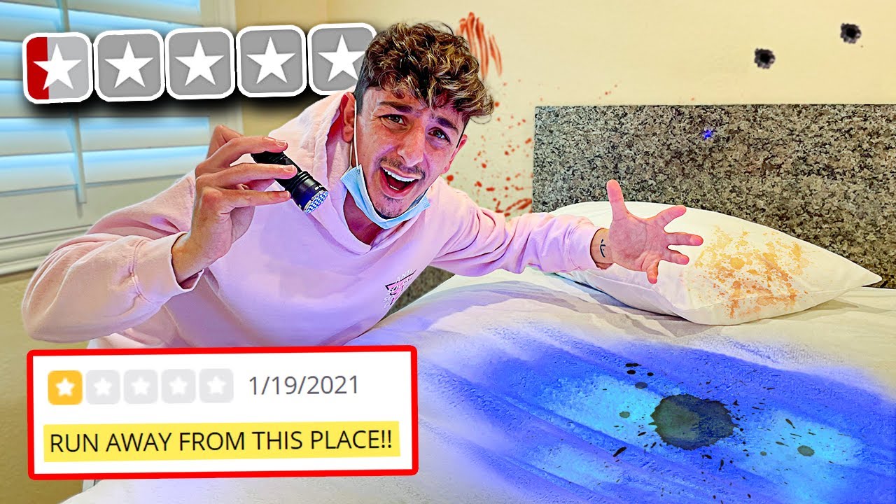 Spending 24 Hours in the WORST REVIEWED Motel.. **WORST IDEA**