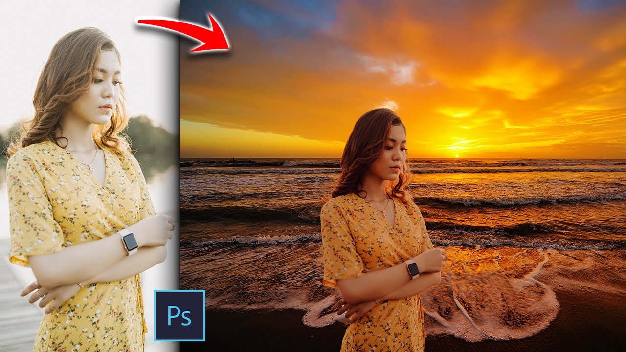 How To Match Subject With Background In Photoshop (2 Min)