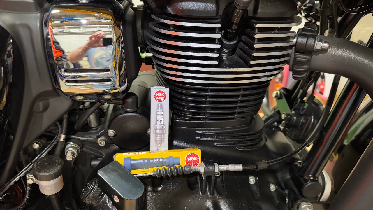 Royal Enfield 350 Meteor gets NGK laser Platinum Spark and Cap