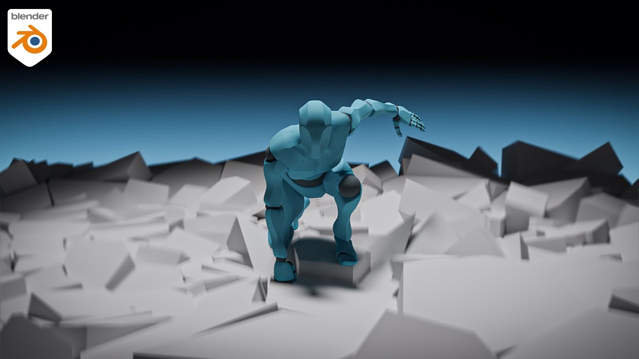 Create a quick Superhero Landing Effect in Blender ( Tutorial )