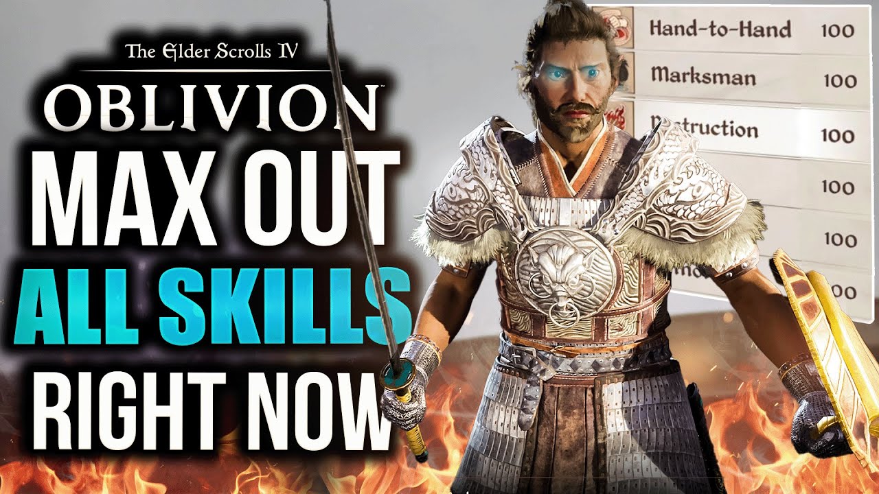Oblivion Remastered: MAX OUT ALL Combat Skills with This EASY TRICK!