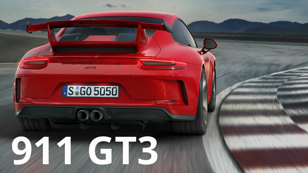 Red Porsche 911 GT3 - Awesome 500 hp Engine Sound and Track Drive
