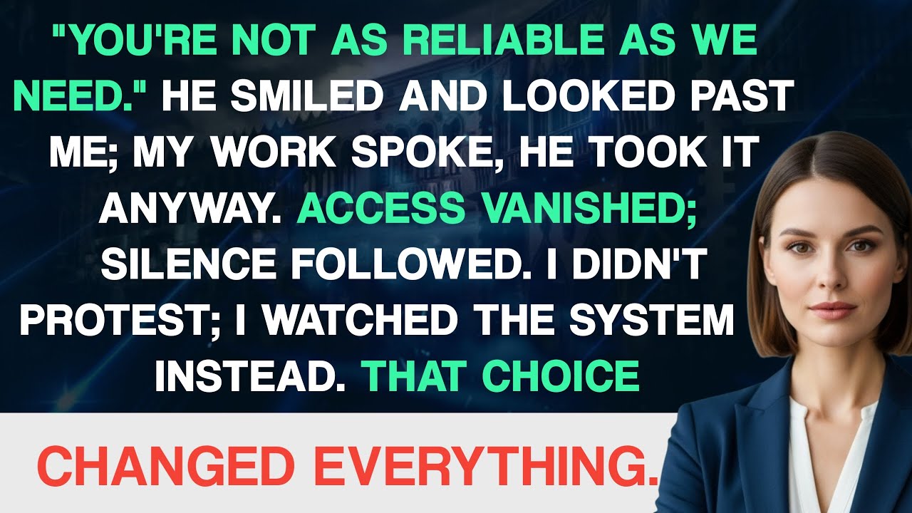 My Boss Smiled While Calling Me Unreliable — He Didn’t Know the System Was Watching