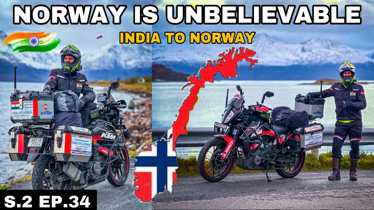 Norway is Unbelievable 🔥 Road trip to Norway & London on Indian Registered Motorcycle | [S.2 EP.34]