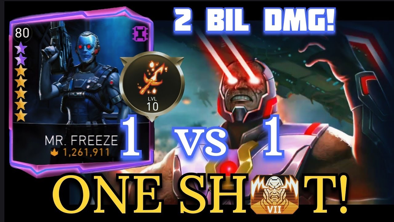 MR. FREEZE 1 vs 1 Boss DARKSEID= ONE SHOT!🔥 H7 Dawn Of Apokolips Solo Raid in Injustice 2 Mobile
