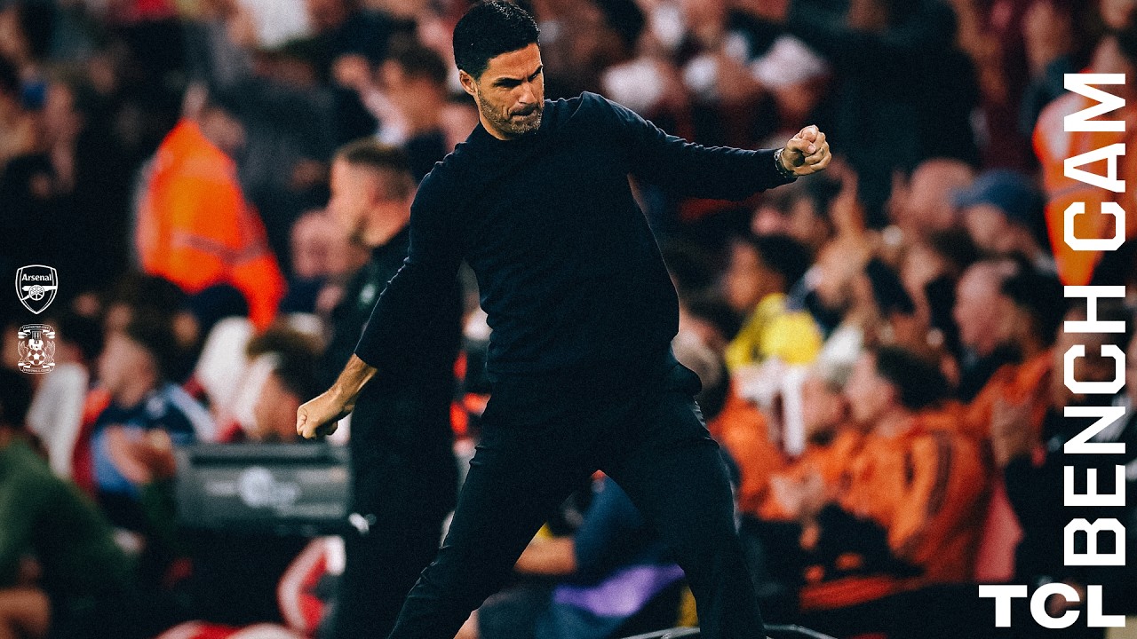 Arteta reacts to Havertz, Saka and Odegaard goals 💥 | Bench Cam | Arsenal 3-0 Coventry City