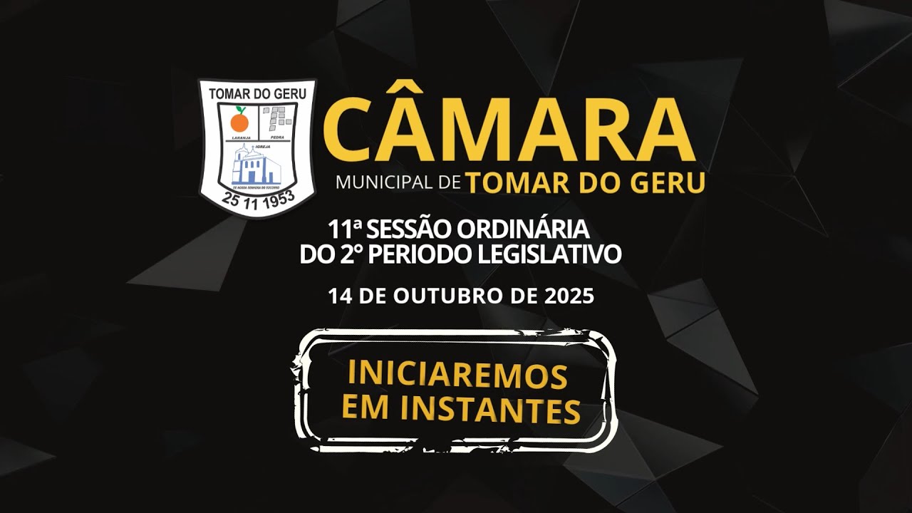🔴 11ª SESSÃO ORDINÁRIA DO 2º PERÍODO LEGISLATIVO DO ANO DE 2025 (14/10/2025)