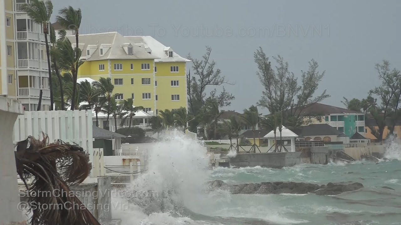 Hurricane Irma First Impacts On Nassau Bahamas - 9/8/2017