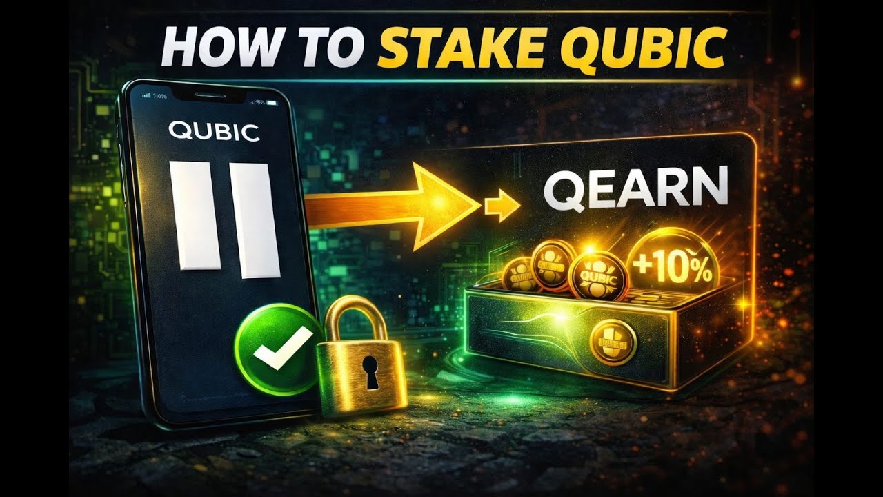 How to Stake QUBIC on QEARN 🚀 | Beginner Step-by-Step Guide 🔐