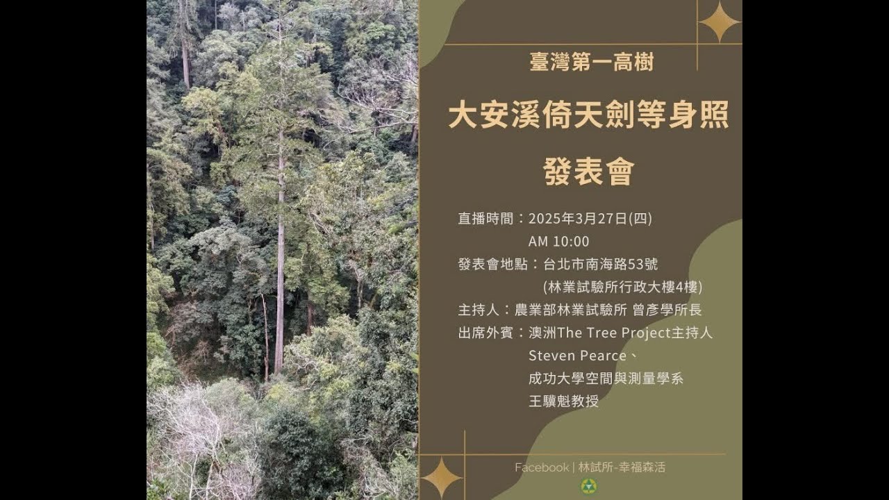 找樹的人大安溪倚天劍等身照發表會