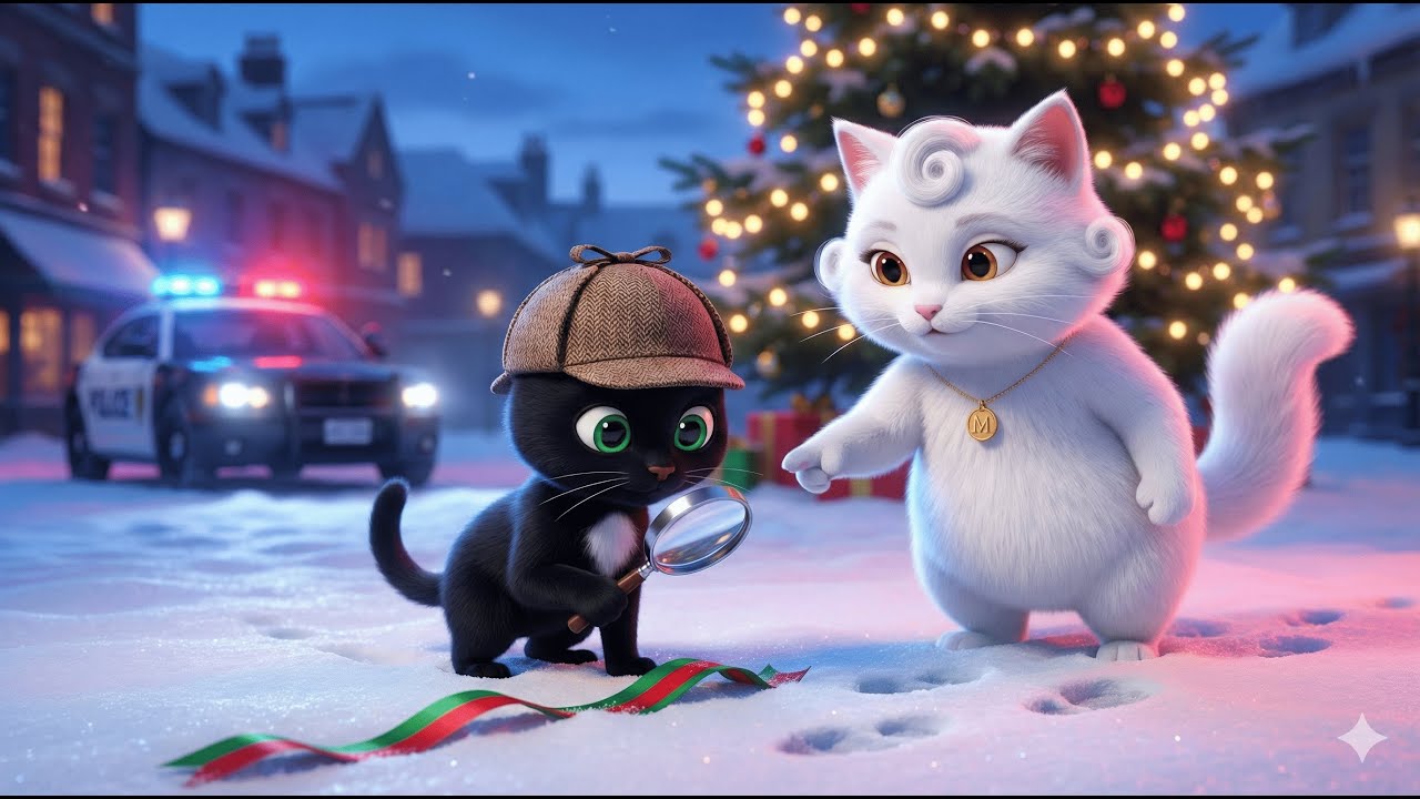 Who Stole All the Gifts? Detective Bin Solves the Case! 🕵️‍♂️🎁||Purrfect Mama Cats || Ep.27