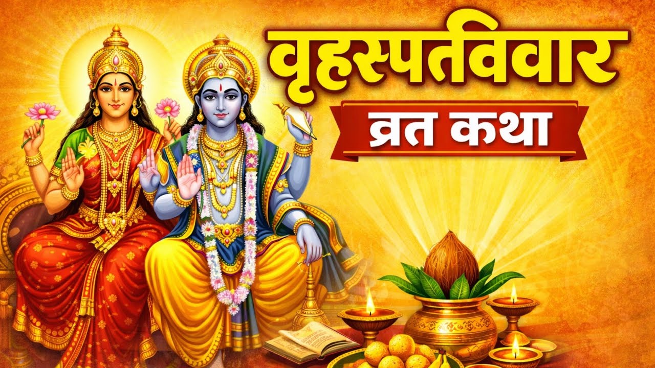 बृहस्पतिवार व्रत कथा पूजन विधि और आरती 🙇🏻‍♀️ |Brihaspativar Vrat Katha Pujan Vidhi & Aarti