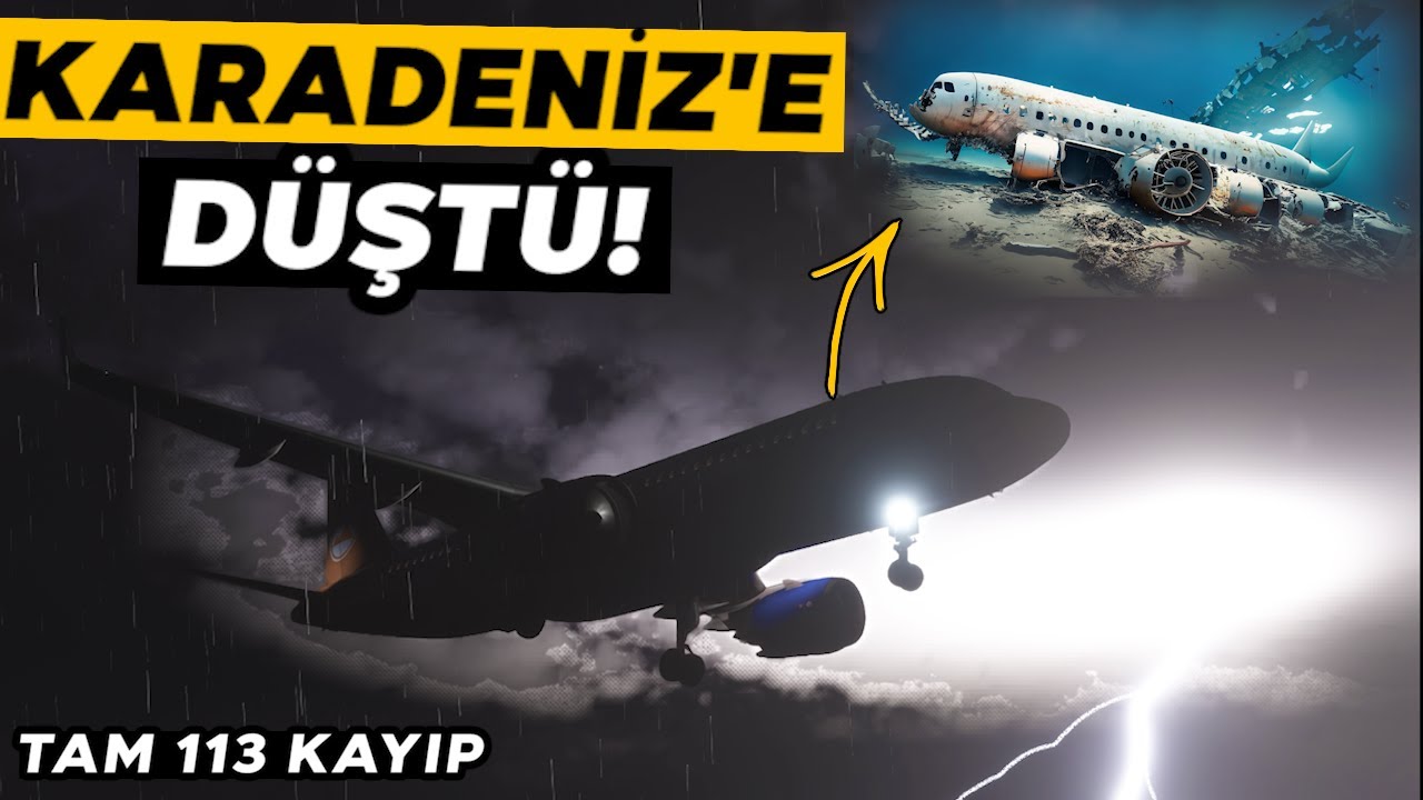 ERMENİSTAN UÇAĞI KARADENİZ'E DÜŞTÜ! | Pilotların Hatası Sebebiyle Kurtulan Olmadı