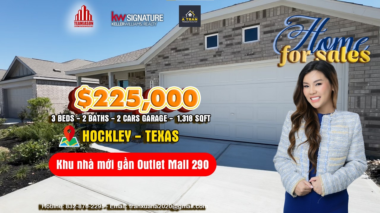 🏡 NHÀ MỚI GIÁ SIÊU TỐT CHỈ HƠN $225K TẠI HOCKLEY, TX!!! 🔥💥    [AT10]