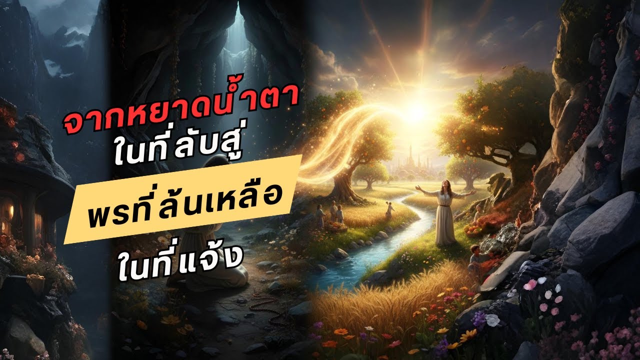 จากหยาดน้ำตาในที่ลับ สู่พรที่ล้นเหลือในที่แจ้ง