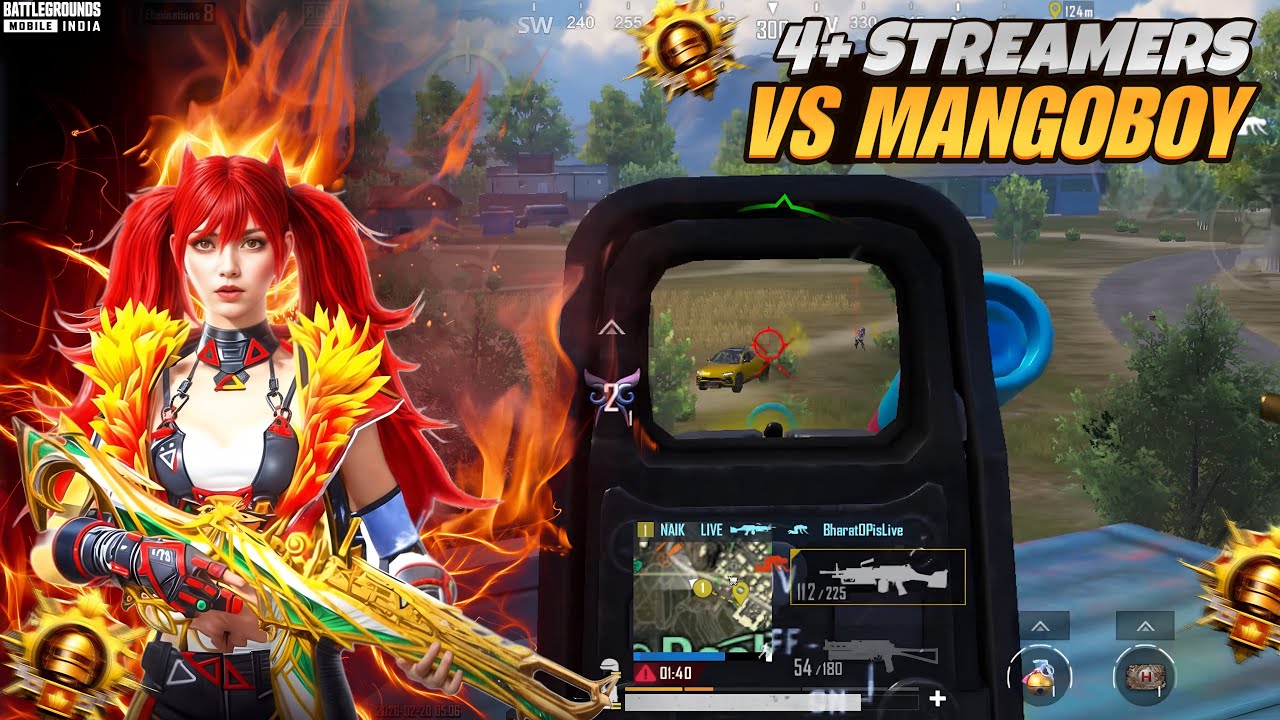 4+STREAMERS VS MANGOBOY STREAMERS SQUAD WIPE IN SECONDS 🔱