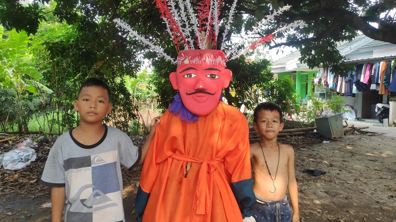 ketemu ondel ondel unik Fathan | ondel ondel kecil | Abinaya channel