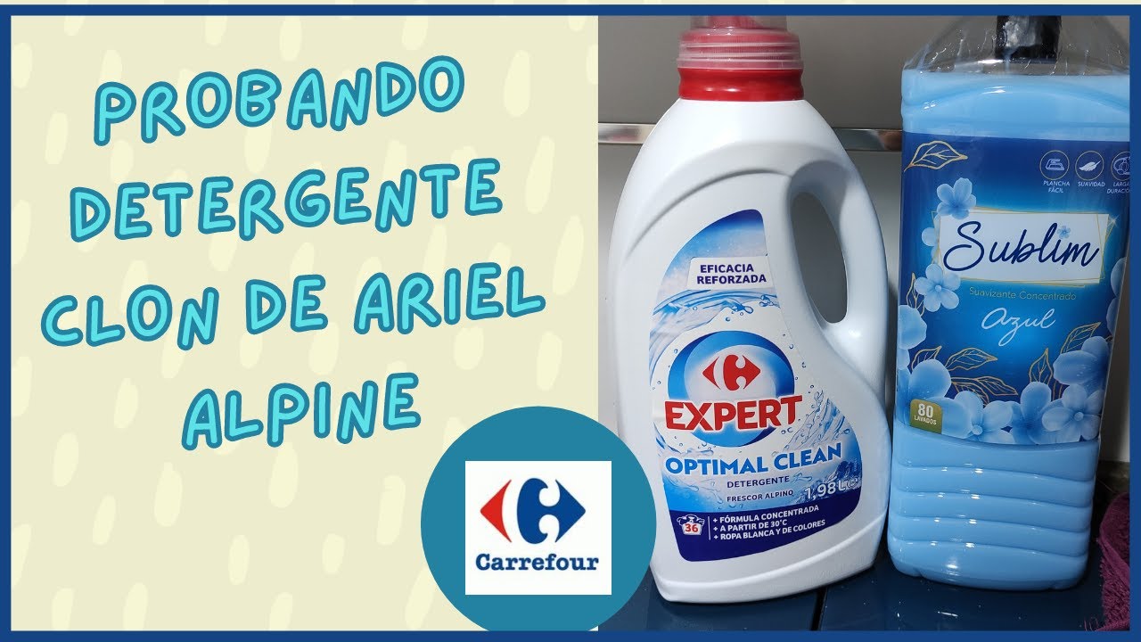 ✨PROBANDO DETERGENTE CARREFOUR EXPERT CLON DE ARIEL ALPINE