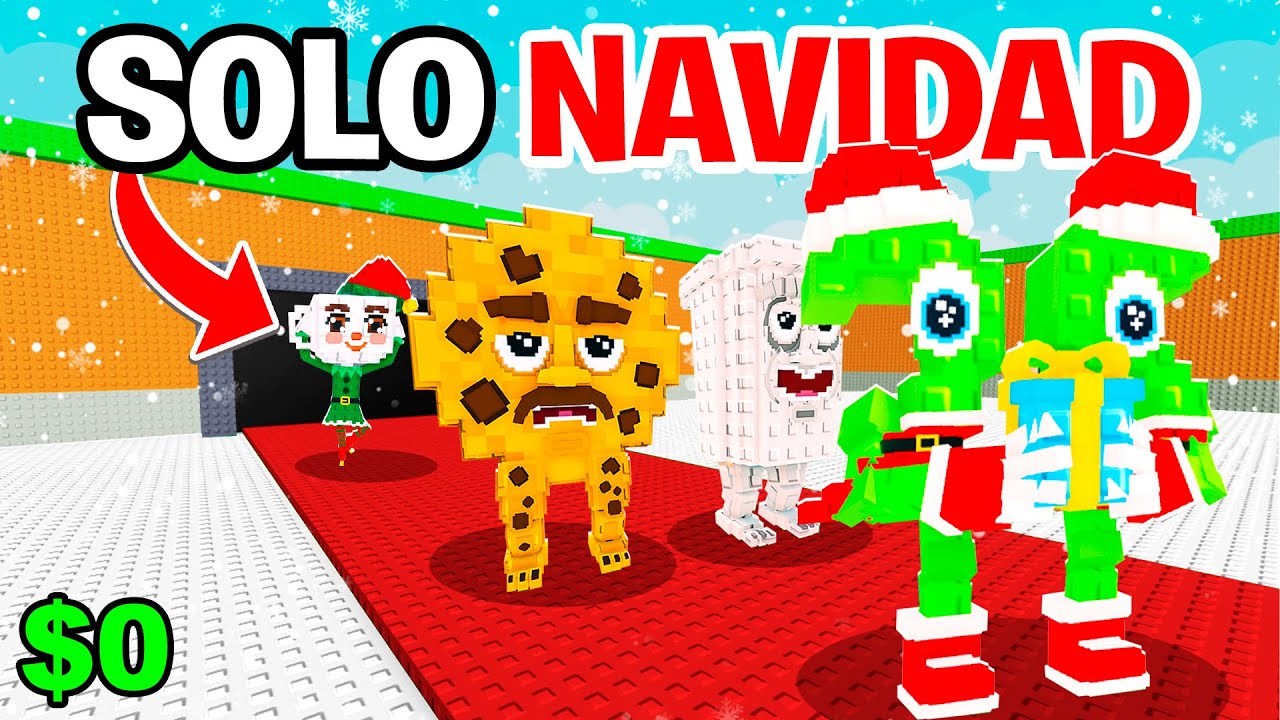DE $0 a $100 TRILLONES SOLO con BRAINROTS de NAVIDAD❄️