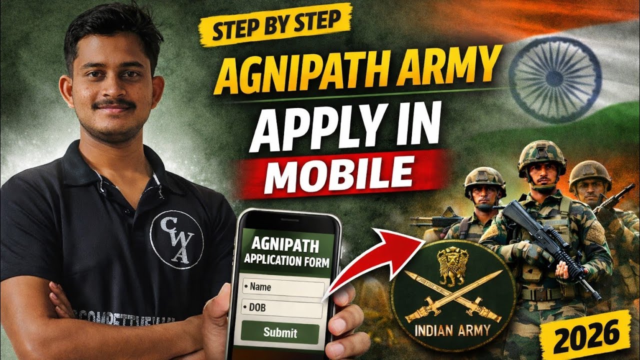 Agnipath Army Apply Mobile Lo — Step by Step Full Process Telugu | 2026 Latest Update