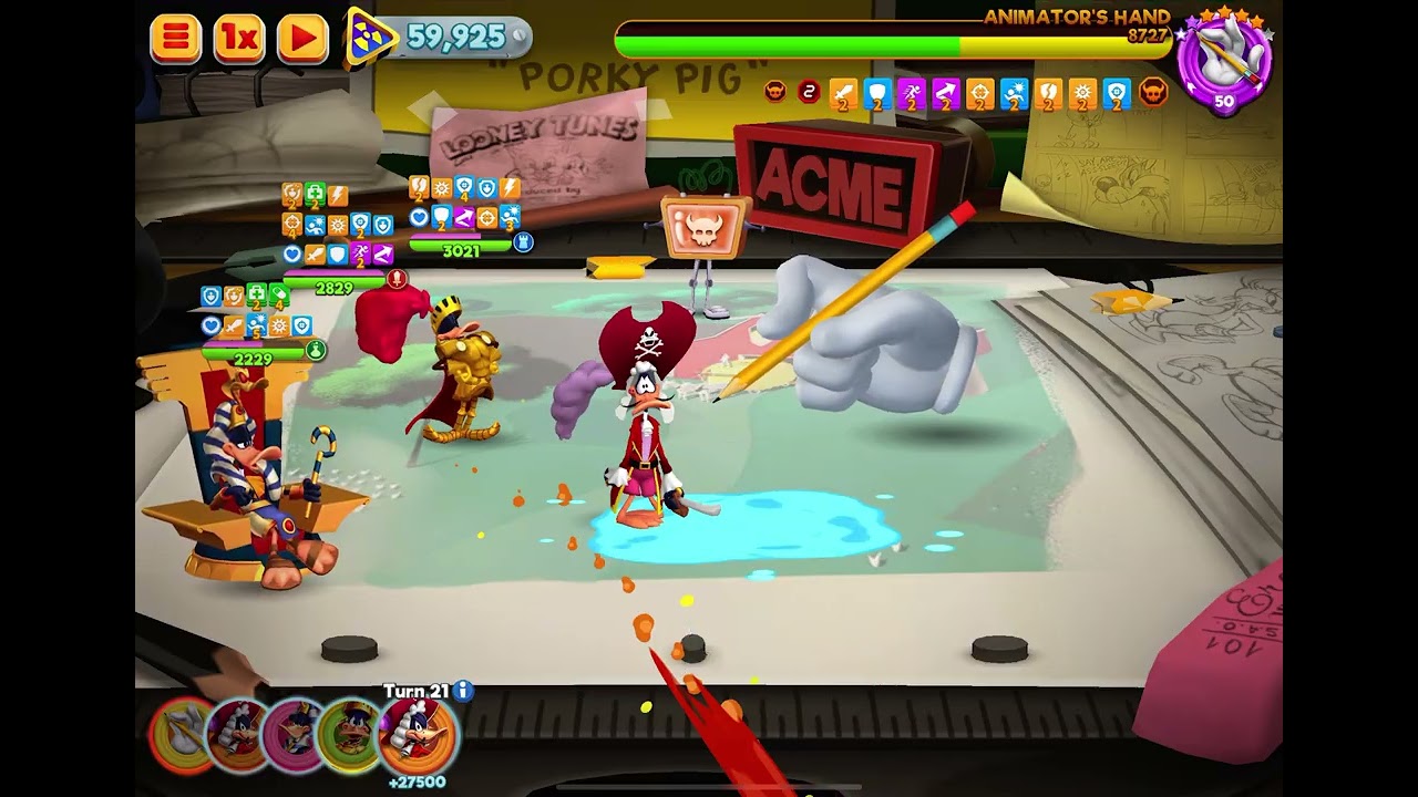 Daffy all Star vs animator's hand without daffy duck sorry 😅  part look in Link this vid 21nov 3 try