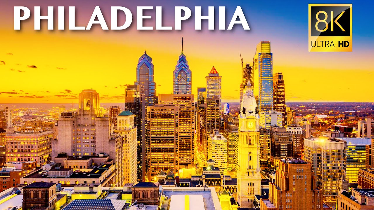 PHILADELPHIA IN 8K VIDEO BY DRONE | 8K Philadelphia, United States