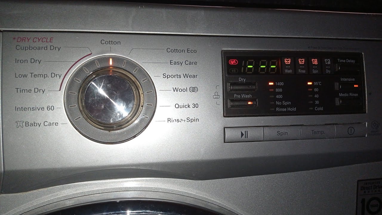 LG F1496AD5 - cotton 95 intensive + prewash (with slight glitch)