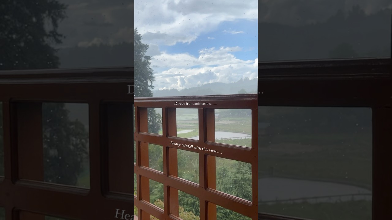 48 hours of nonstop rain in Arunachal 🌧️ #arunachalpradesh #rainbow #rainaruna #monsoonvalley #ziro