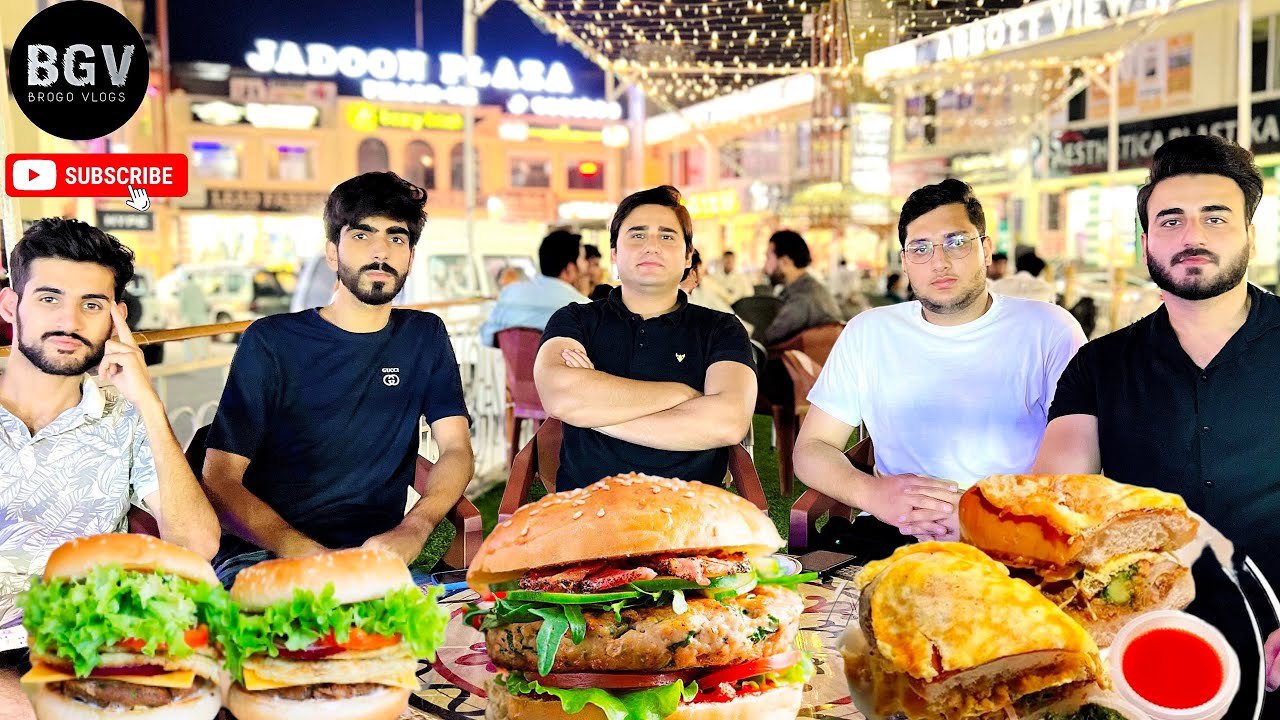 We Tried the Best Andy wala Burger😃 in Abbottabad. |Food Series|Episode 2 #andywalaburger