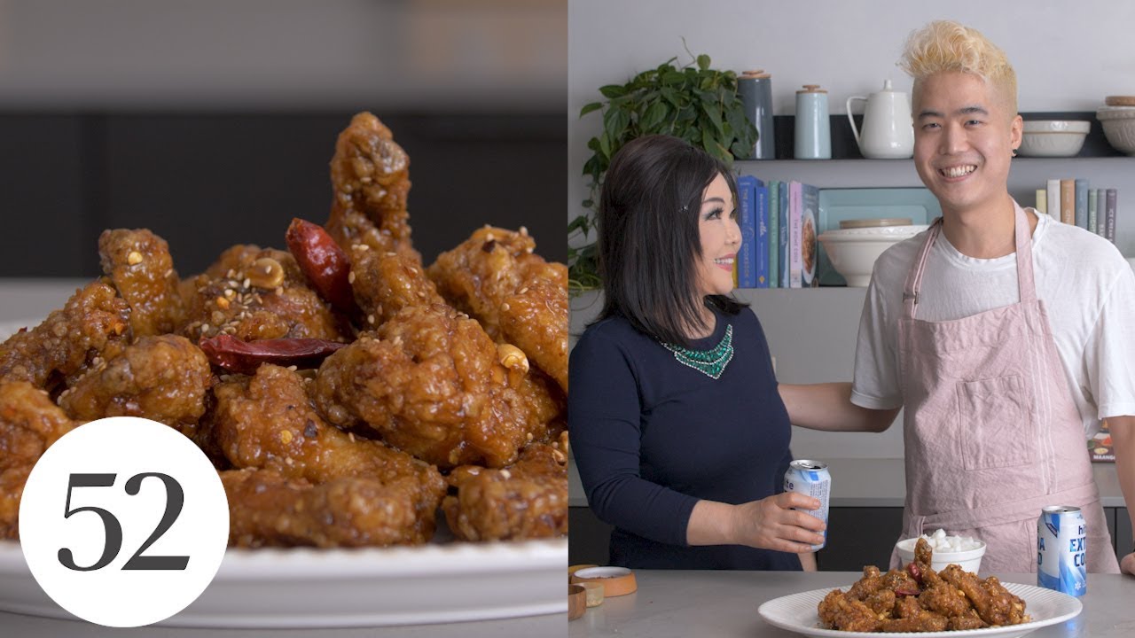Maangchi's Sweet, Crunchy Fried Chicken