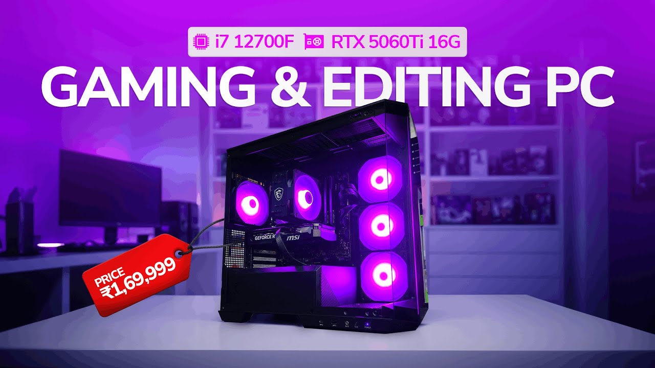 MSI Gaming & Editing PC Build | i7-12700F + RTX 5060 Ti Benchmarks