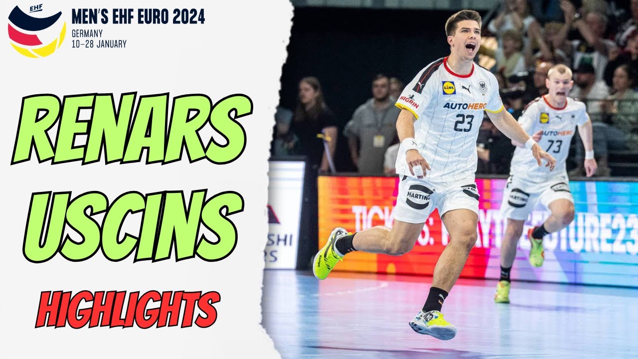 Los Mejores GOLES de RENARS USCINS en la EHF EURO 2024