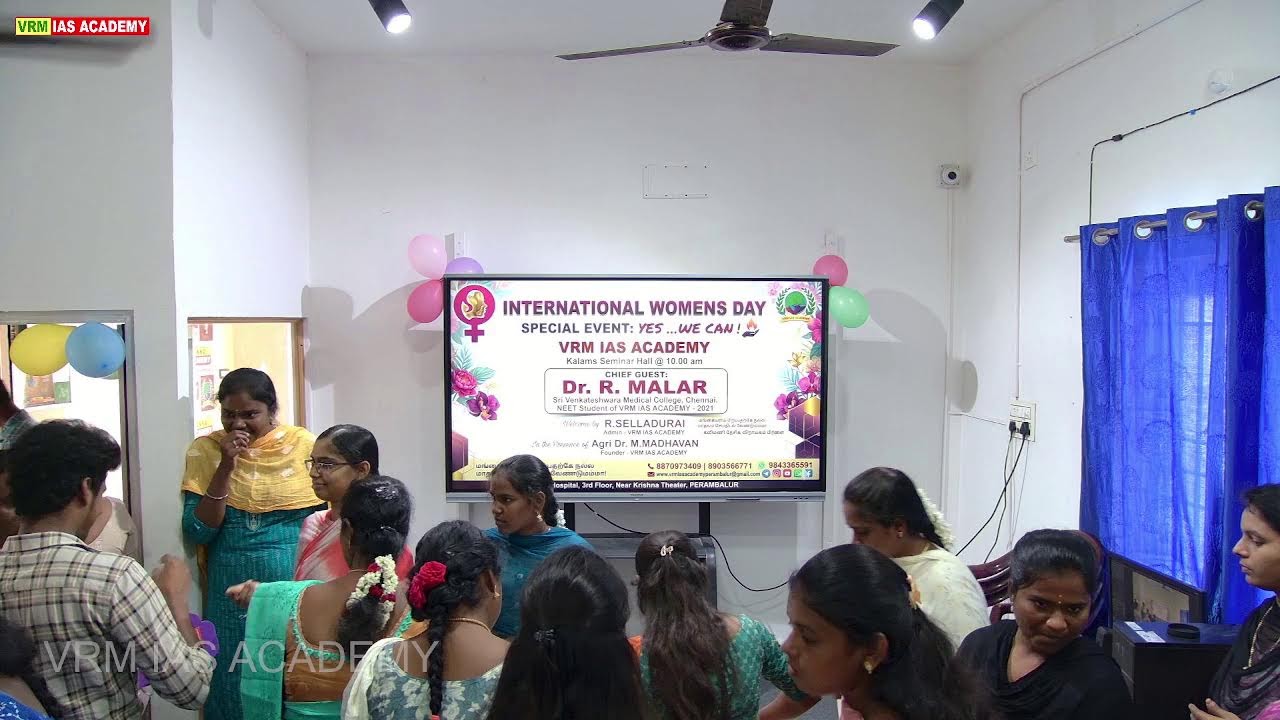 INTERNATIONAL WOMENS DAY / CHIEF GUEST Dr. R MALAR
