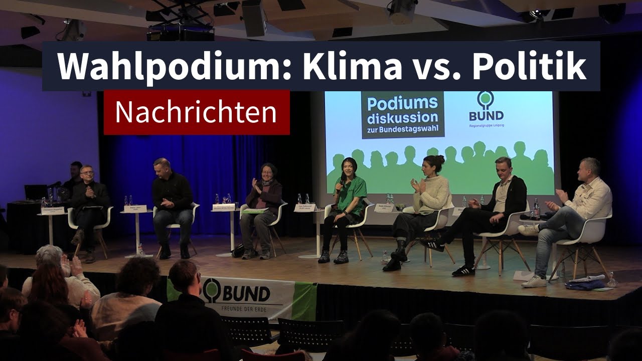 Klimapolitik im Wahlkampf: Kontroverse Debatte beim BUND-Podium | LZ TV Nachrichten
