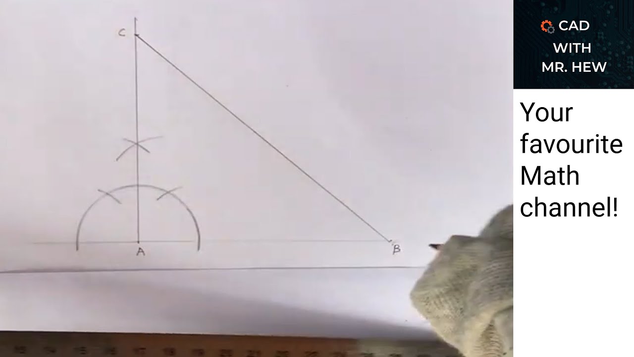 How to draw right angle triangle